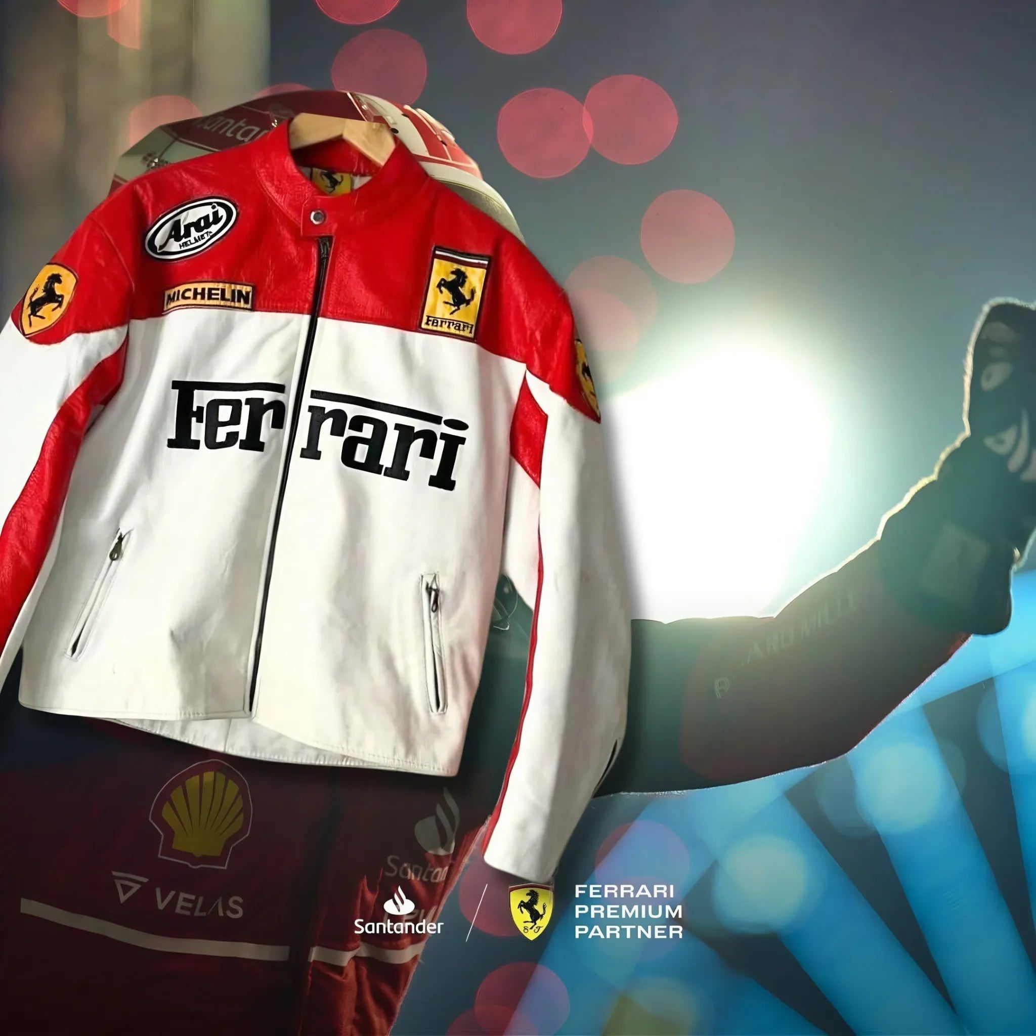 Jaqueta FERRARI F1 Vintage Black - LANÇAMENTO